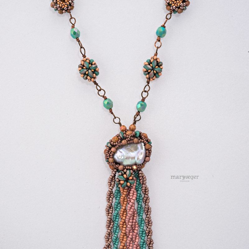 Baroque Southwest Tassel Necklace